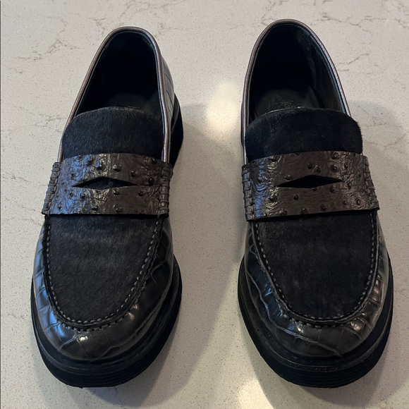 Jeffrey Campbell Black and Brown Loafers - Picture 6 of 8